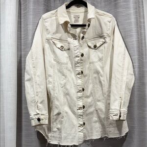 LOGO by Lori Goldstein Cream Womens Jacket A378661 - Size 14